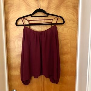 Sugar + Lips off the shoulder blouse